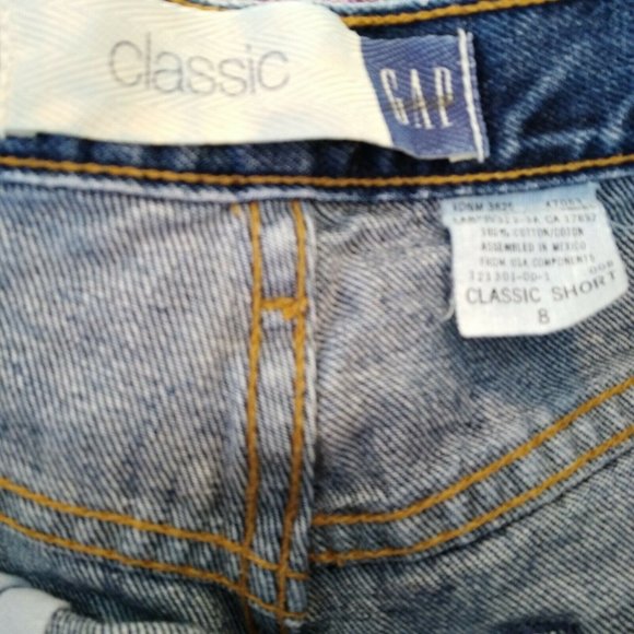 GAP Denim Shorts Womens 8 Classic Short High Waist - Picture 3 of 3